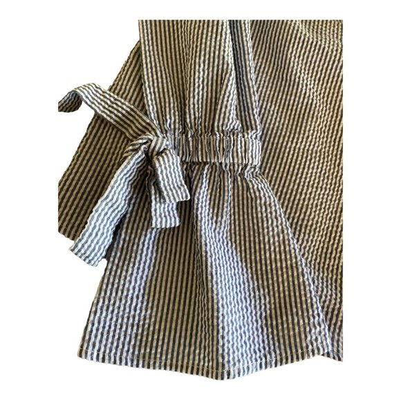 Aqua Top Women XS Striped Off the Shoulder Long Sleeve with Bell Sleeve‎ and Bow - Picture 10 of 12